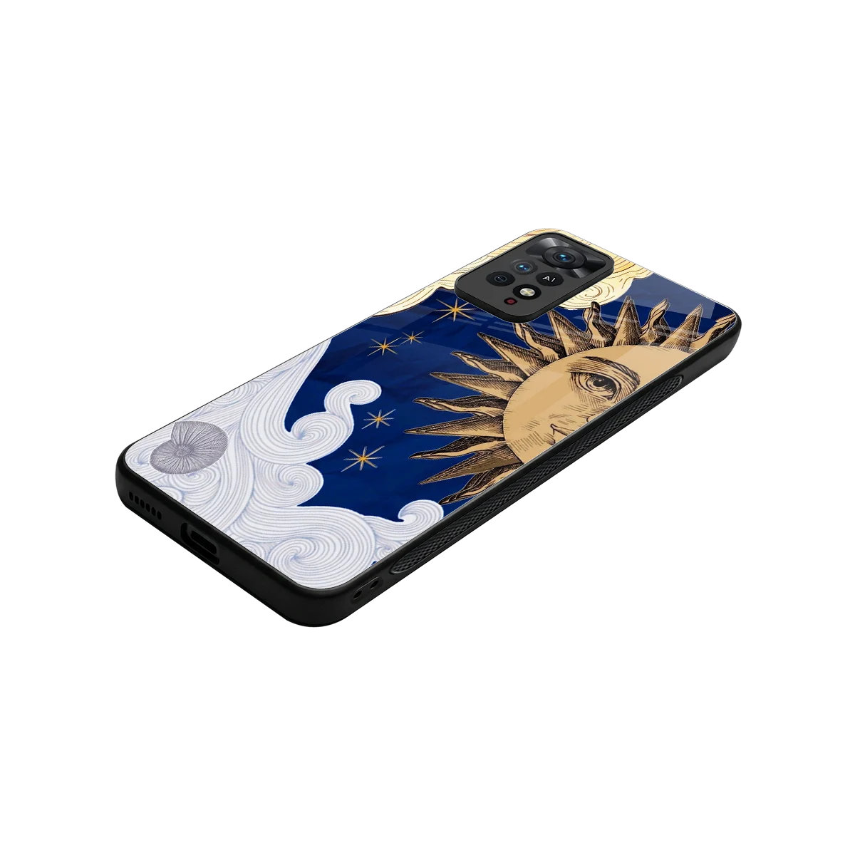 Solar Bliss stylish phone case for redmi note 11 pro | glossy glass and slim fit