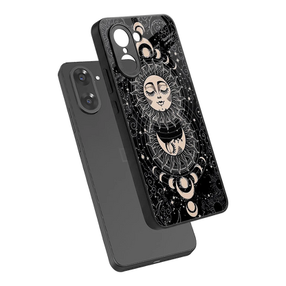 Solar Eclipse sleek oneplus nord ce5 5g cover with tempered glass back and TPU edges