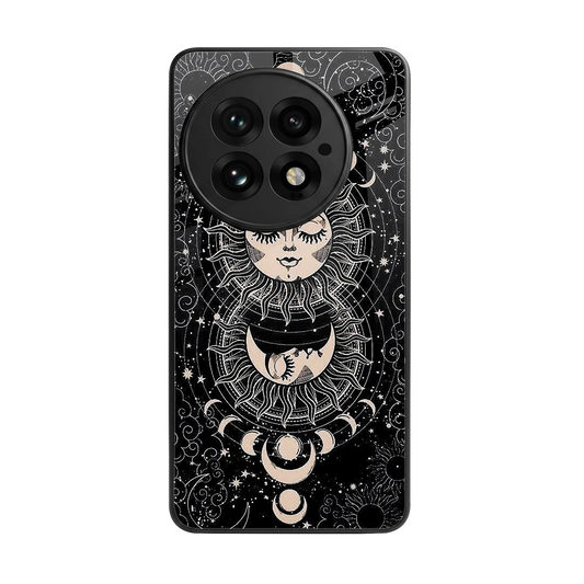 Solar Eclipse back phone cover | glass case for oneplus 13