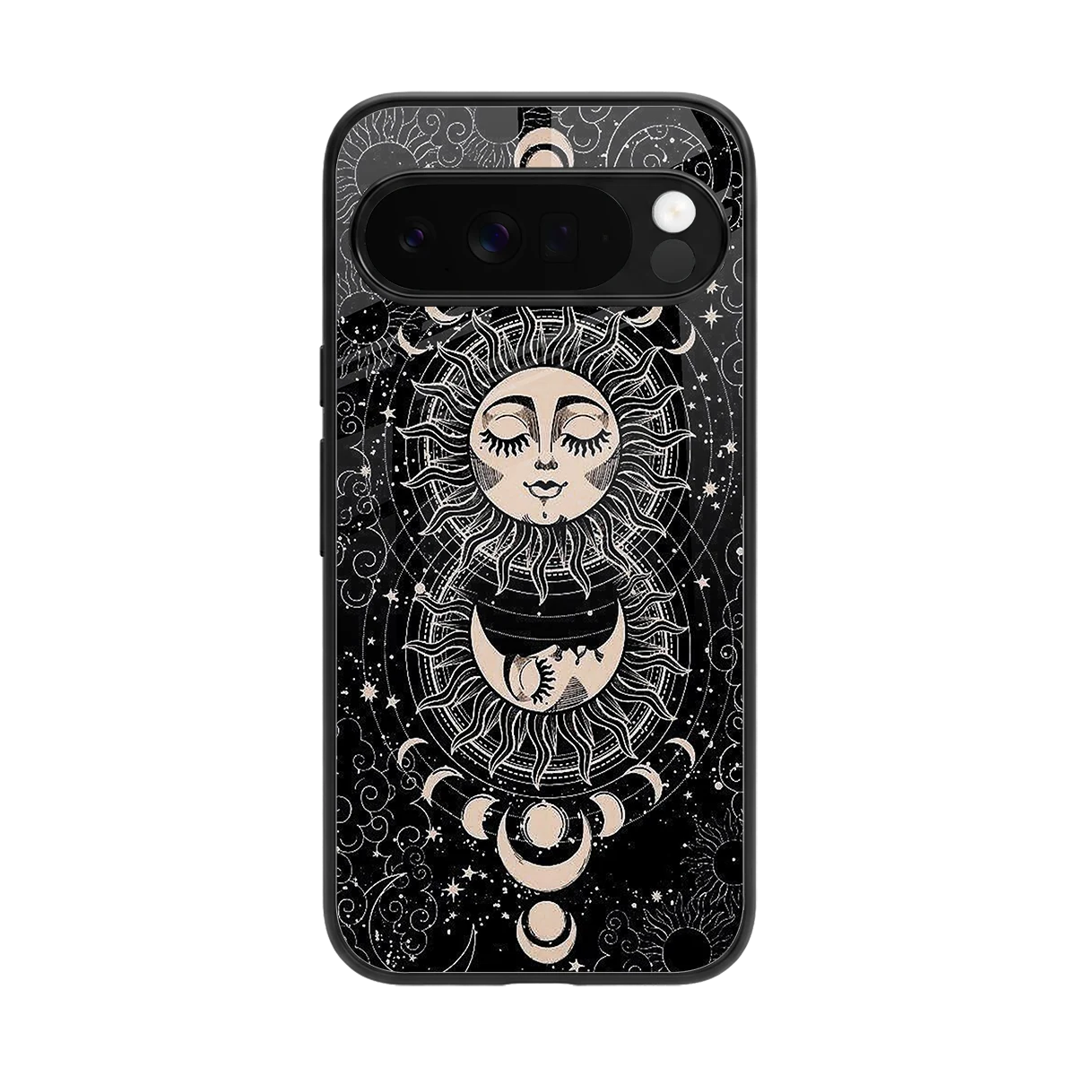 Solar Eclipse back phone cover | glass case for google pixel 10 pro xl