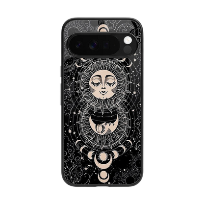 Solar Eclipse back phone cover | glass case for google pixel 10 pro xl