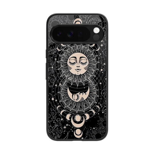 Solar Eclipse back phone cover | glass case for google pixel 10 pro xl