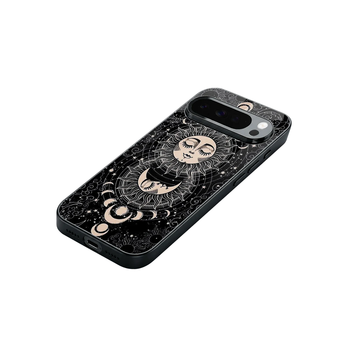 Solar Eclipse stylish phone case for google pixel 10 pro xl | glossy glass and slim fit