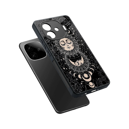Solar Eclipse sleek iqoo neo 10r 5g cover with tempered glass back and TPU edges