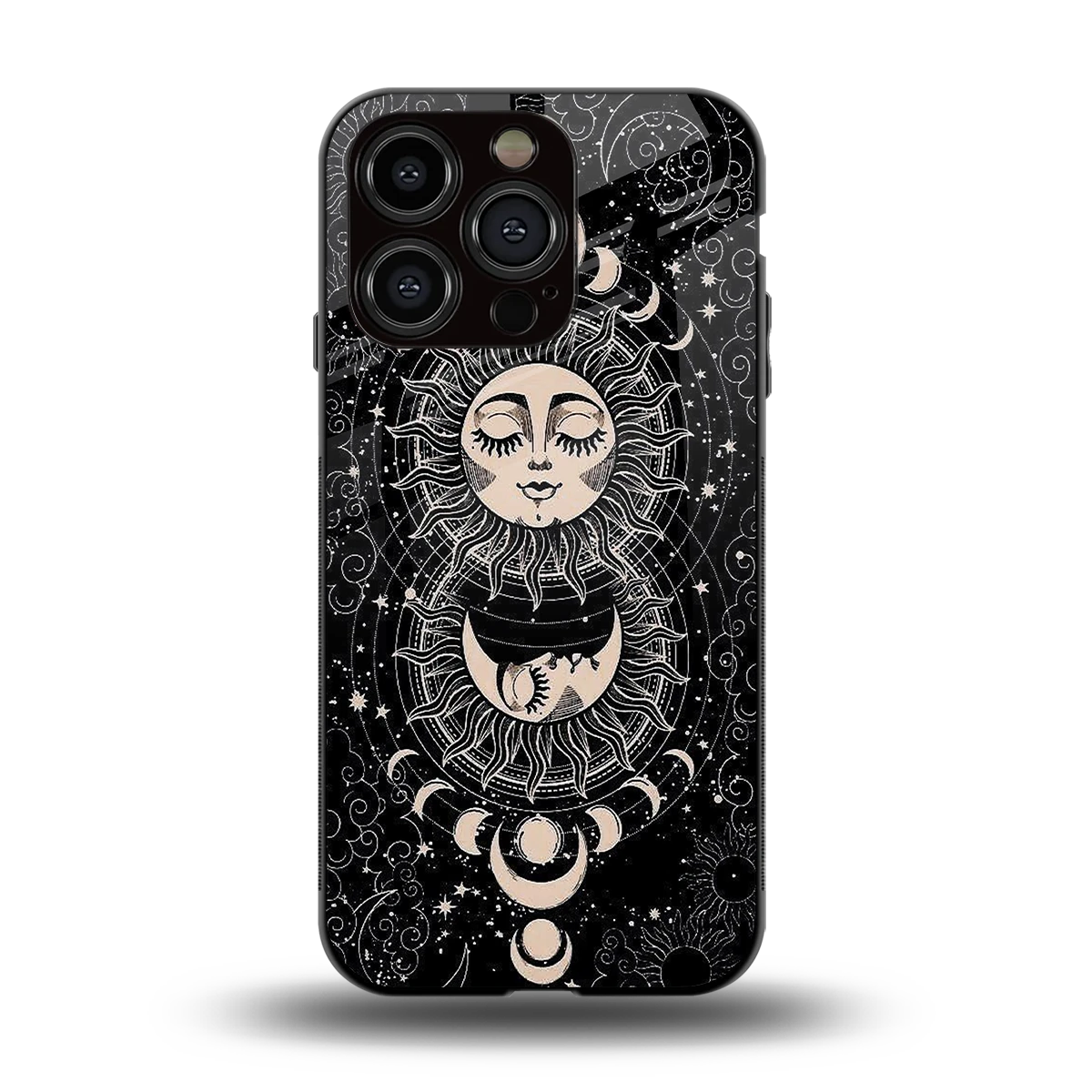 Solar Eclipse back phone cover | glass case for iphone 13 pro