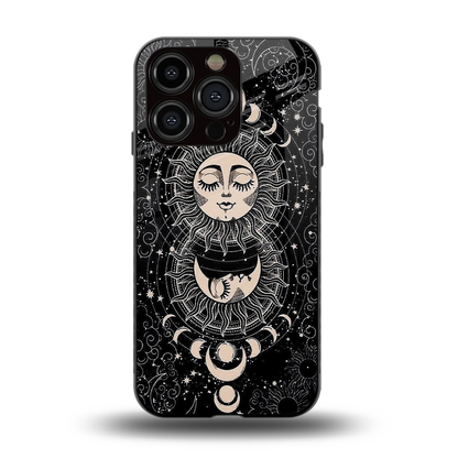 Solar Eclipse back phone cover | glass case for iphone 13 pro