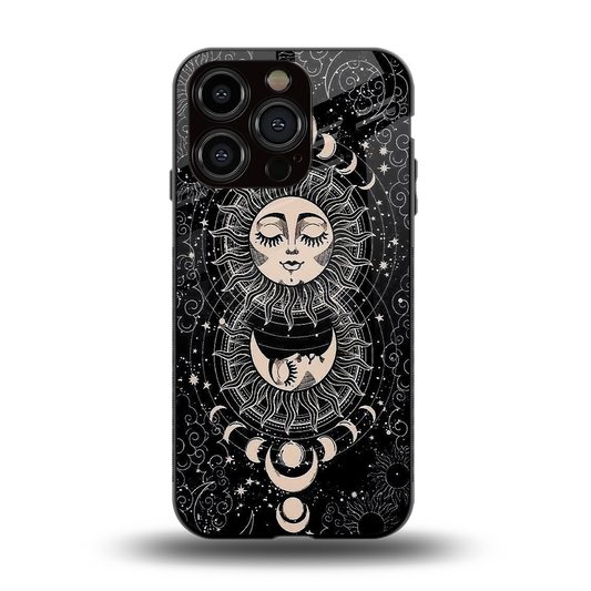 Solar Eclipse back phone cover | glass case for iphone 13 pro