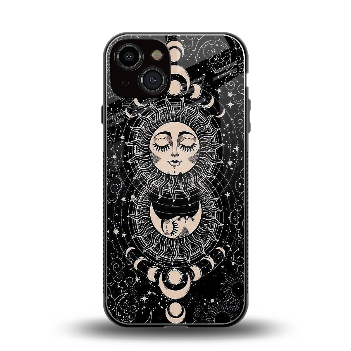 Solar Eclipse back phone cover | glass case for iphone 13
