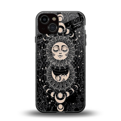 Solar Eclipse back phone cover | glass case for iphone 13