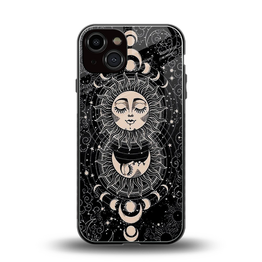 Solar Eclipse back phone cover | glass case for iphone 13