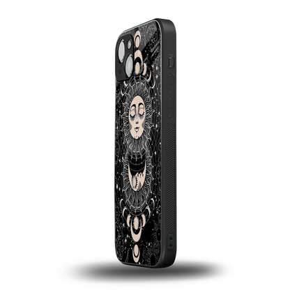 Solar Eclipse iphone 15 plus mobile cover | shockproof glass phone case