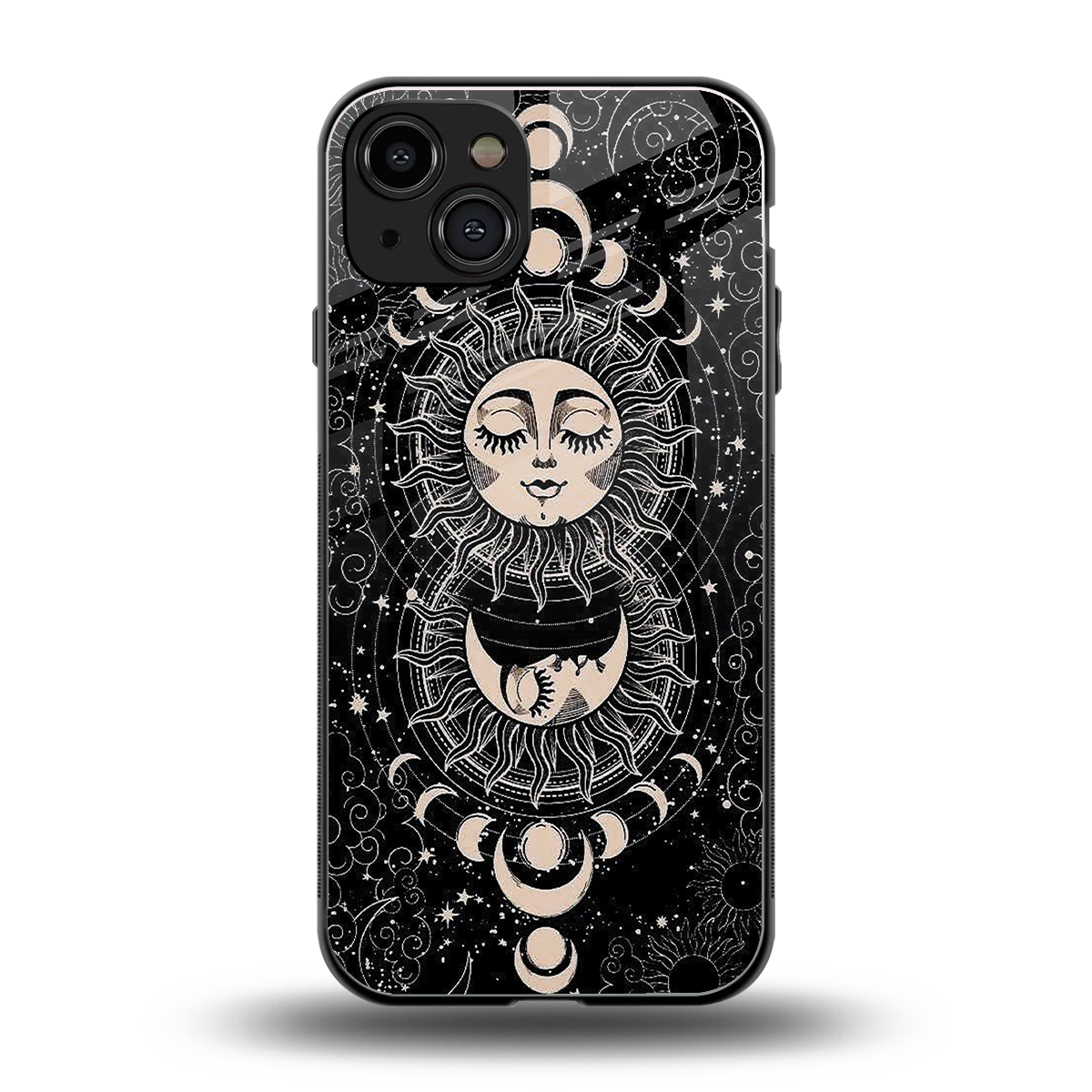 Solar Eclipse back phone cover | glass case for iphone 15