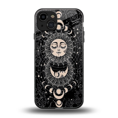 Solar Eclipse back phone cover | glass case for iphone 15