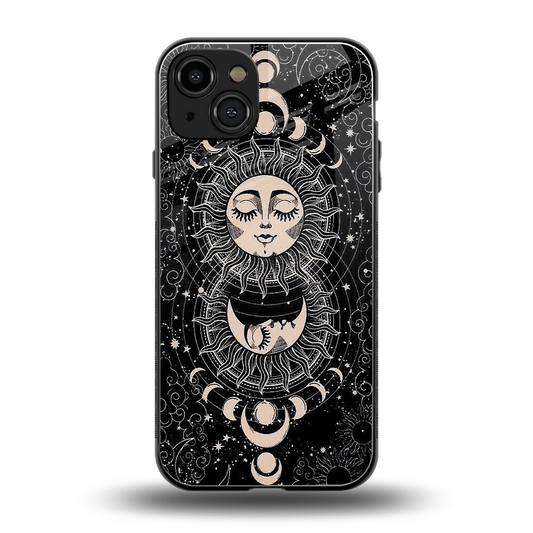 Solar Eclipse back phone cover | glass case for iphone 15