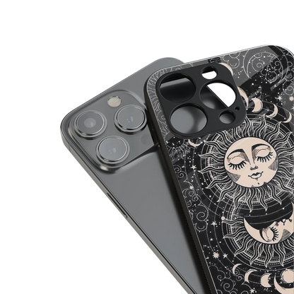 Solar Eclipse stylish phone case for iPhone 16 | glossy glass and slim fit