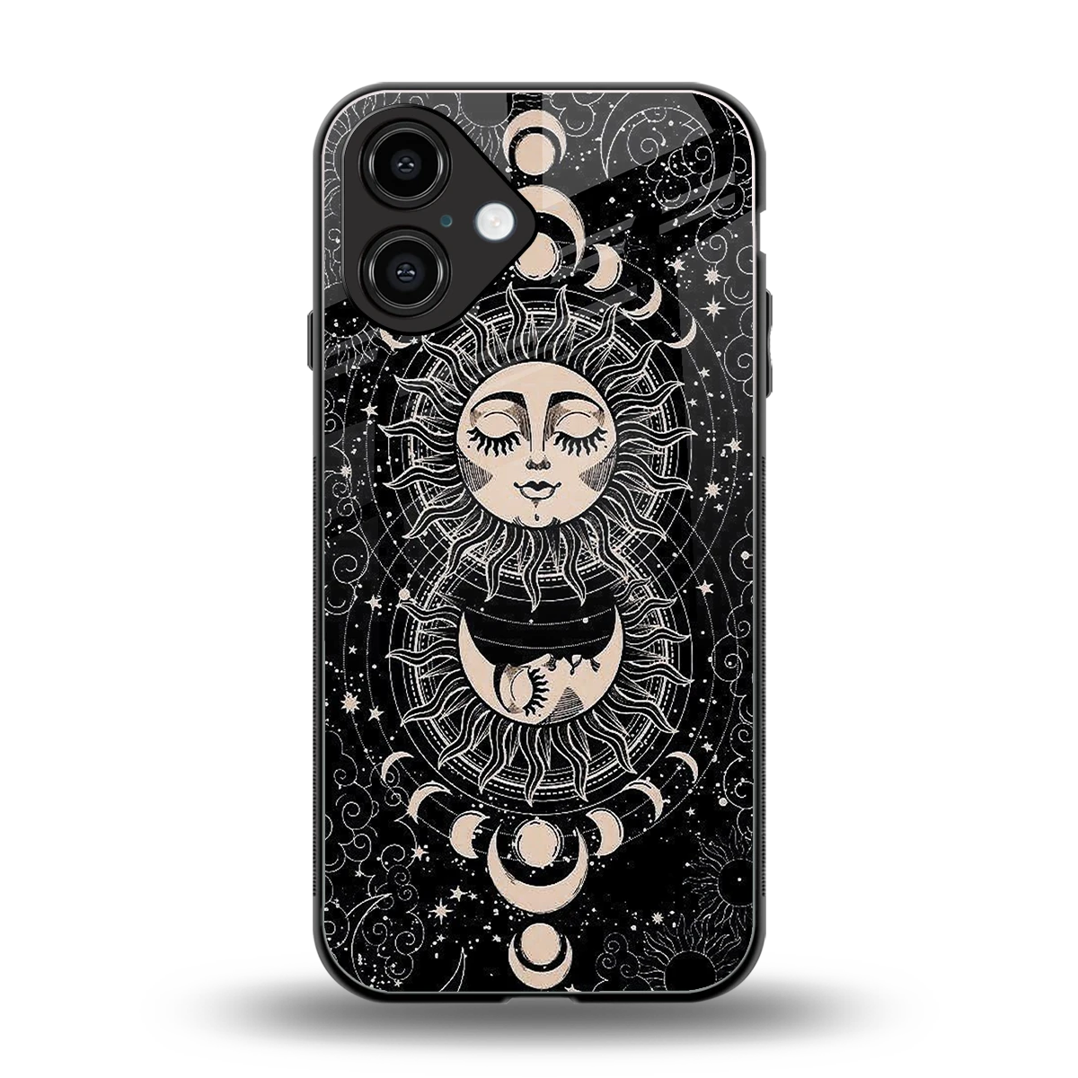 Solar Eclipse back phone cover | glass case for iphone 16