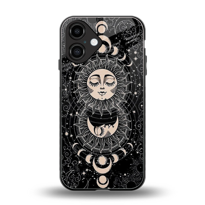 Solar Eclipse back phone cover | glass case for iphone 16
