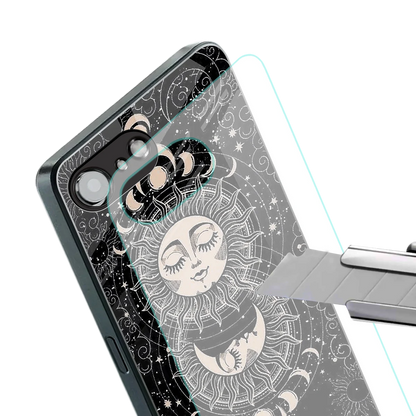 Solar Eclipse stylish phone case for iphone 16e | glossy glass and slim fit