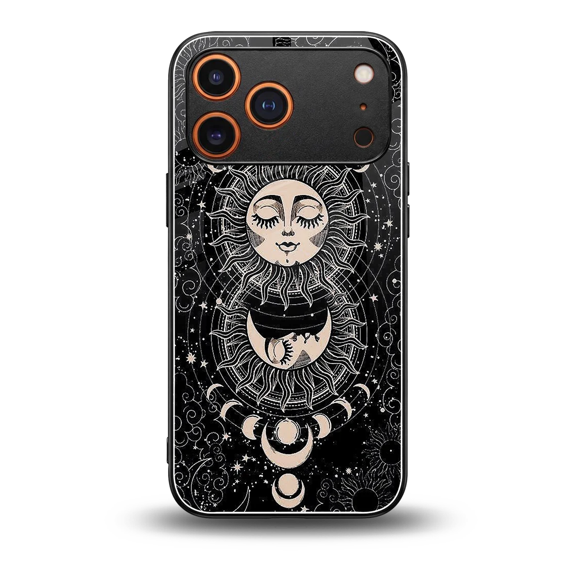 Solar Eclipse back phone cover | glass case for iphone 17 pro max