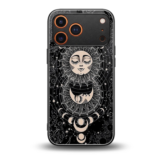 Solar Eclipse back phone cover | glass case for iphone 17 pro max