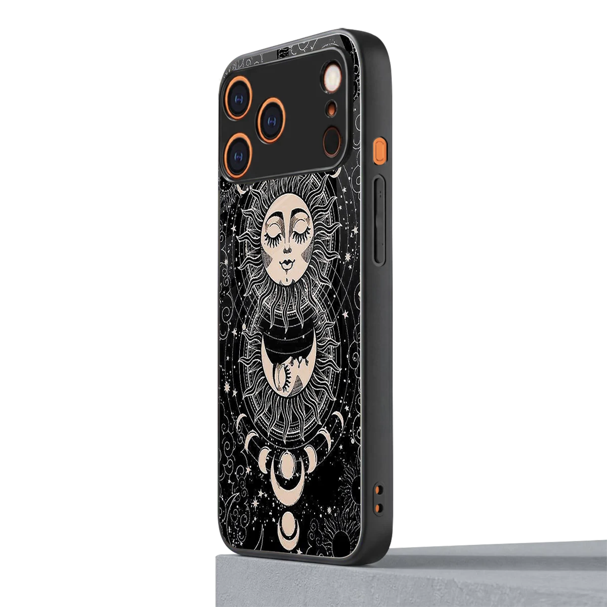 Solar Eclipse iphone 17 pro max mobile cover | shockproof glass phone case