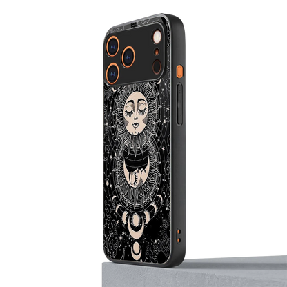 Solar Eclipse iphone 17 pro max mobile cover | shockproof glass phone case