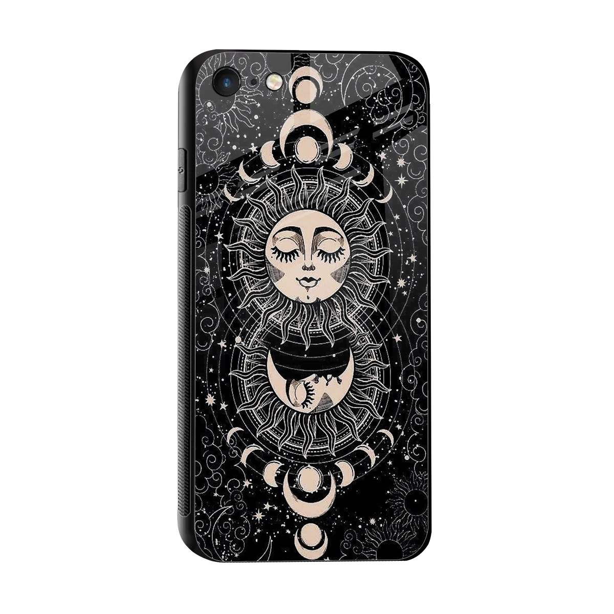Solar Eclipse sleek iphone 7 cover with tempered glass back and TPU edges