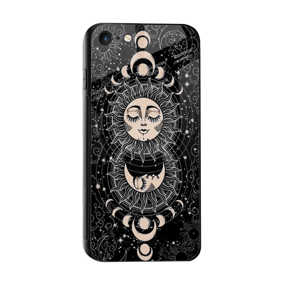 Solar Eclipse sleek iphone 7 cover with tempered glass back and TPU edges