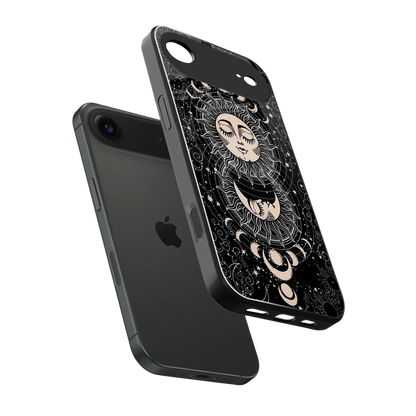 Solar Eclipse sleek iphone air cover with tempered glass back and TPU edges