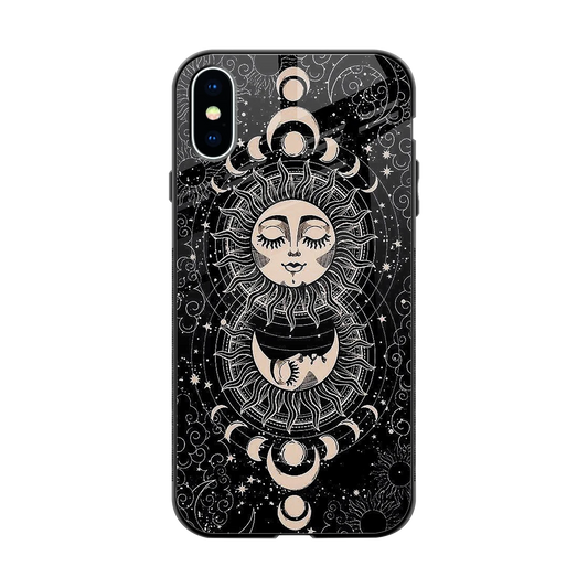 Solar Eclipse back phone cover | glass case for iphone x