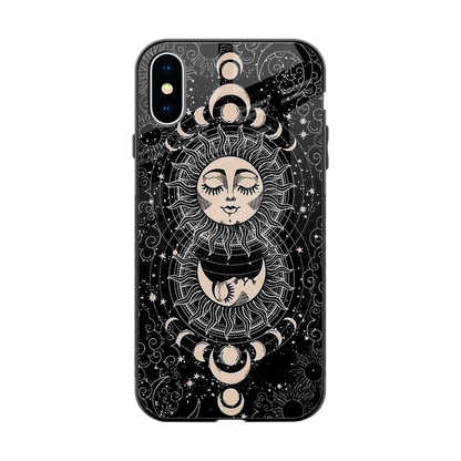 Solar Eclipse back phone cover | glass case for iphone xs