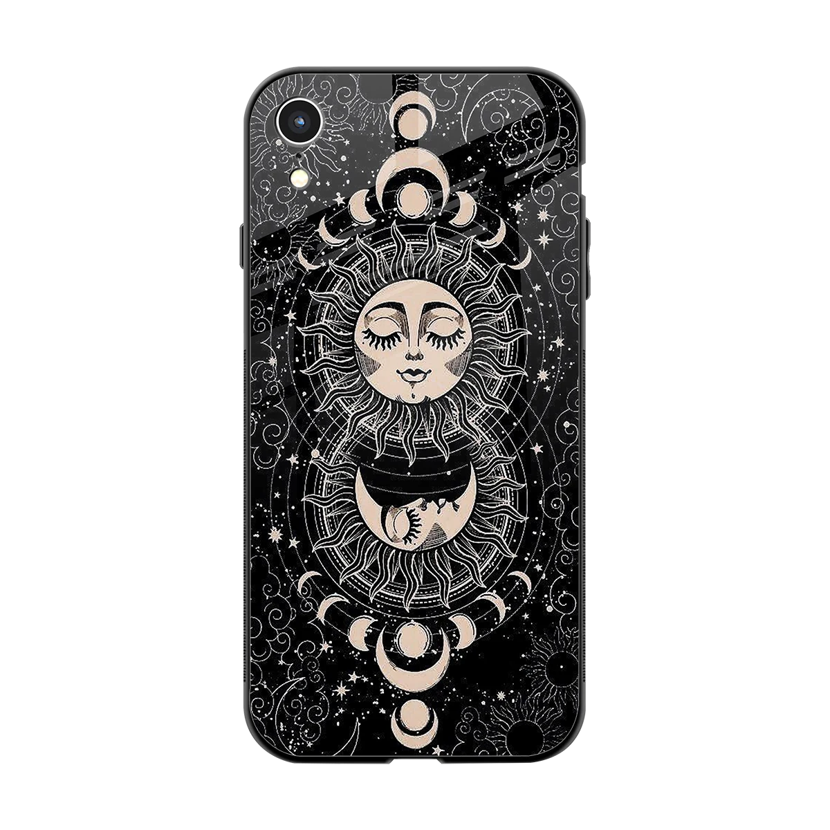 Solar Eclipse back phone cover | glass case for iphone xr