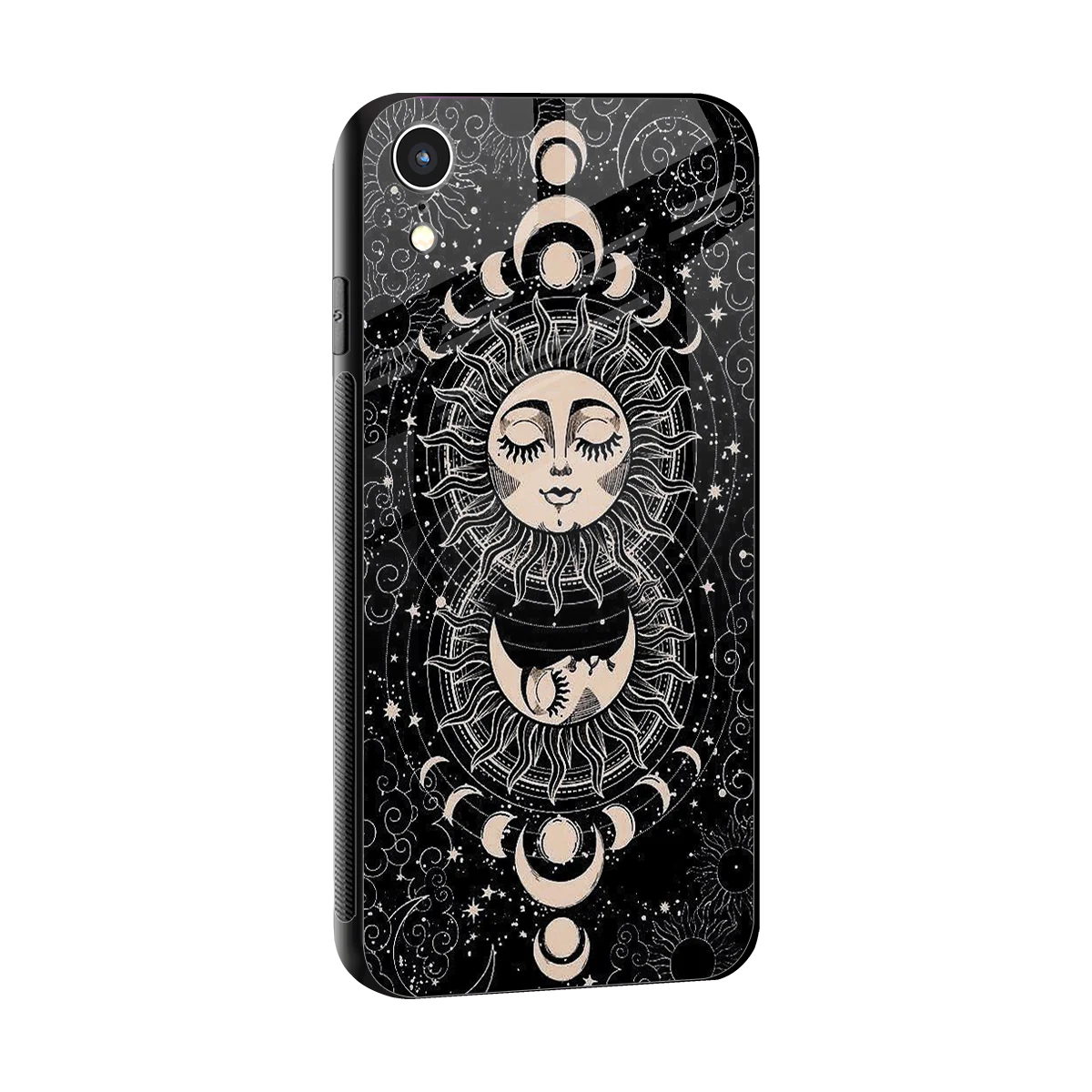 Solar Eclipse sleek iphone xr cover with tempered glass back and TPU edges