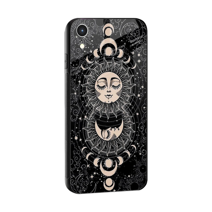 Solar Eclipse sleek iphone xr cover with tempered glass back and TPU edges