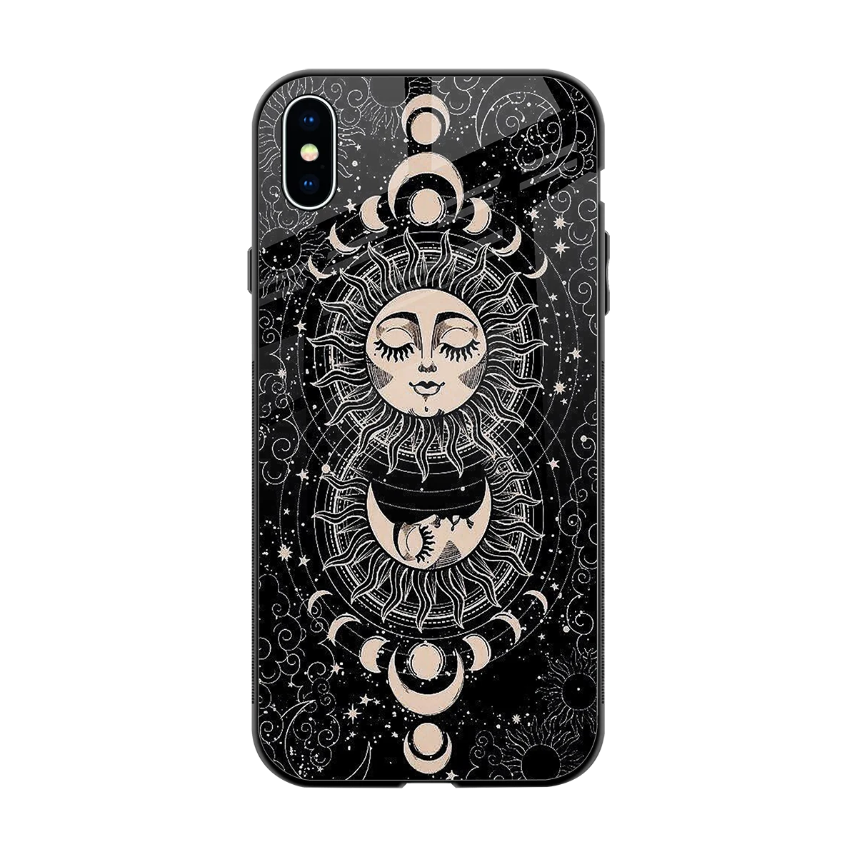 Solar Eclipse back phone cover | glass case for iphone xs max