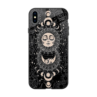Solar Eclipse back phone cover | glass case for iphone xs max