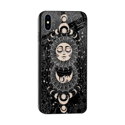 Solar Eclipse sleek iphone xs max cover with tempered glass back and TPU edges