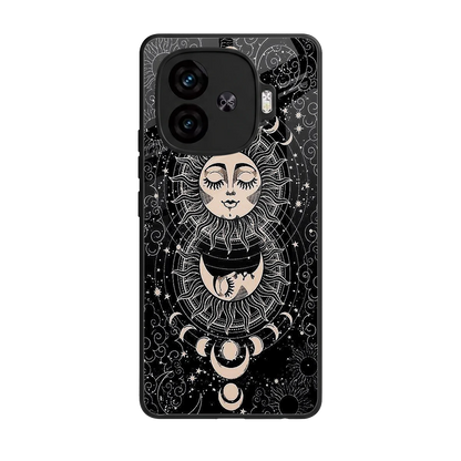 Solar Eclipse back phone cover | glass case for iqoo neo 10r 5g