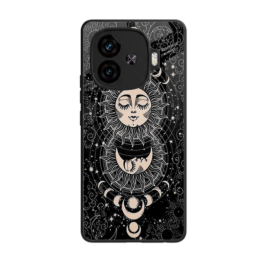 Solar Eclipse back phone cover | glass case for iqoo neo 10r 5g