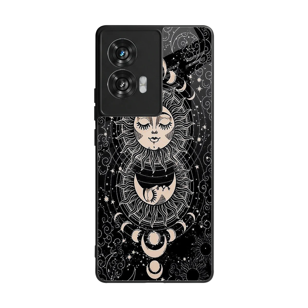 Solar Eclipse back phone cover | glass case for motorola edge 50 fusion