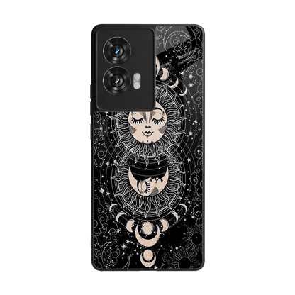Solar Eclipse back phone cover | glass case for motorola edge 50 fusion