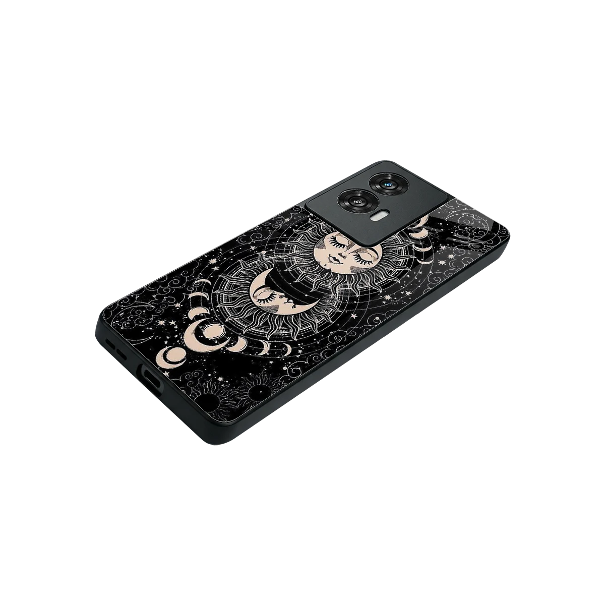 Solar Eclipse stylish phone case for motorola edge 50 fusion | glossy glass and slim fit