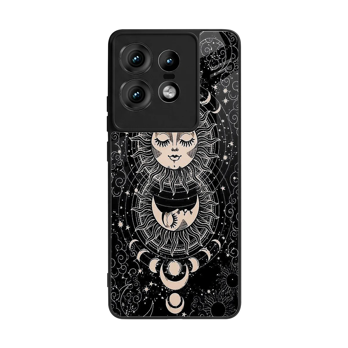 Solar Eclipse back phone cover | glass case for motorola edge 50 pro