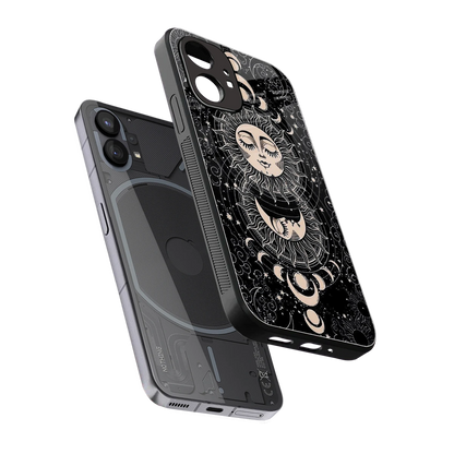 Solar Eclipse sleek nothing phone 1 cover with tempered glass back and TPU edges