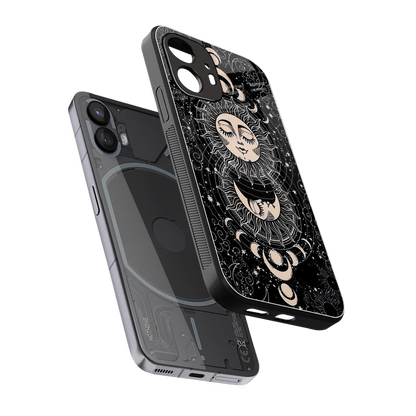 Solar Eclipse sleek nothing phone 2 cover with tempered glass back and TPU edges