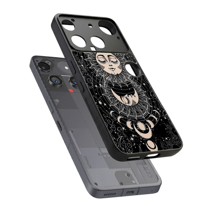 Solar Eclipse sleek nothing phone 3 cover with tempered glass back and TPU edges