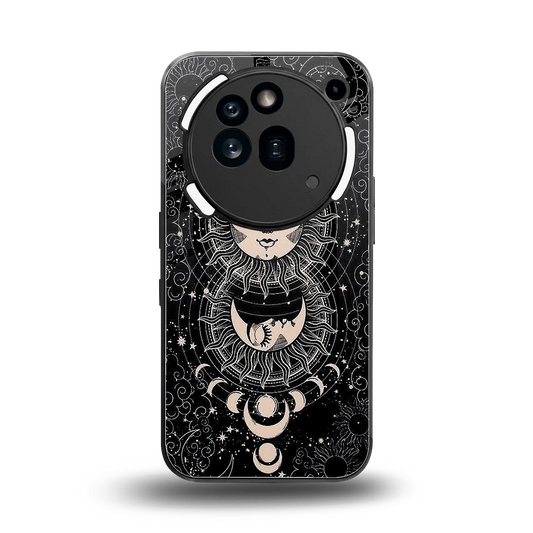 Solar Eclipse back phone cover | glass case for nothing phone 3a pro