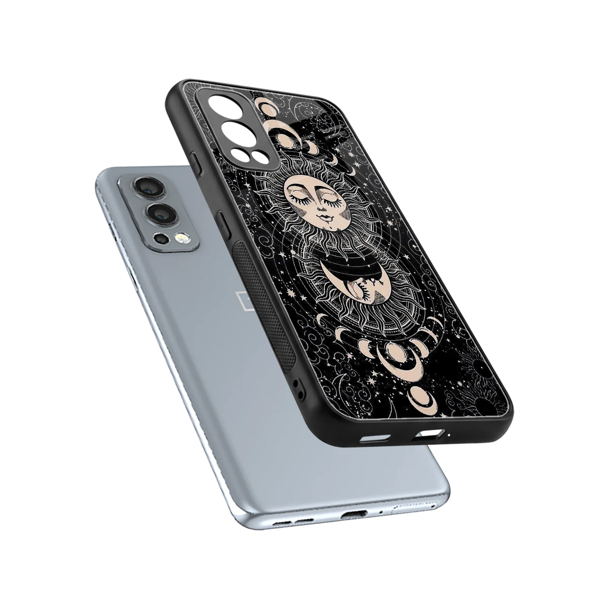 Solar Eclipse sleek oneplus nord 2 cover with tempered glass back and TPU edges
