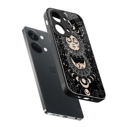 Solar Eclipse sleek oneplus nord 3 cover with tempered glass back and TPU edges