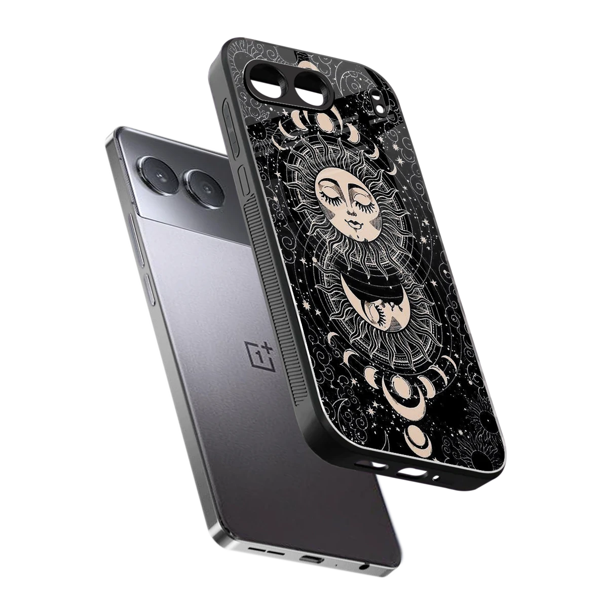 Solar Eclipse sleek oneplus nord 4 cover with tempered glass back and TPU edges